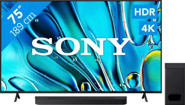 Sony Bravia 3 75" 4K Led (2025) + Sony Bravia Theatre Bar 6 Zwart (6151123349355)