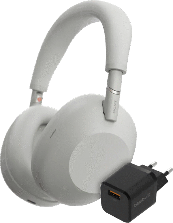 Sony WH-1000XM6 Zilver + BlueBuilt Quick Charge Oplader (6151123454424)