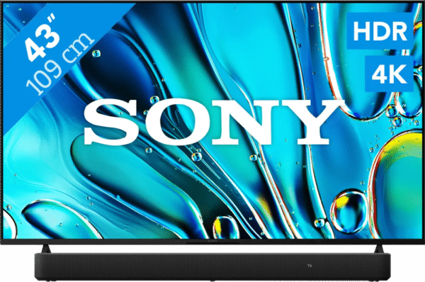 Sony Bravia 3 43" 4K Led (2025) + Sony HT-S2000 Zwart (6151123330353)
