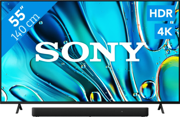 Sony Bravia 3 55" 4K Led (2025) + Sony HT-S2000 Zwart (6151123337369)