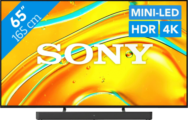 Sony Bravia 5 65" XR Mini-led (2025) + Sony HT-S2000 Zwart (6151123361302)