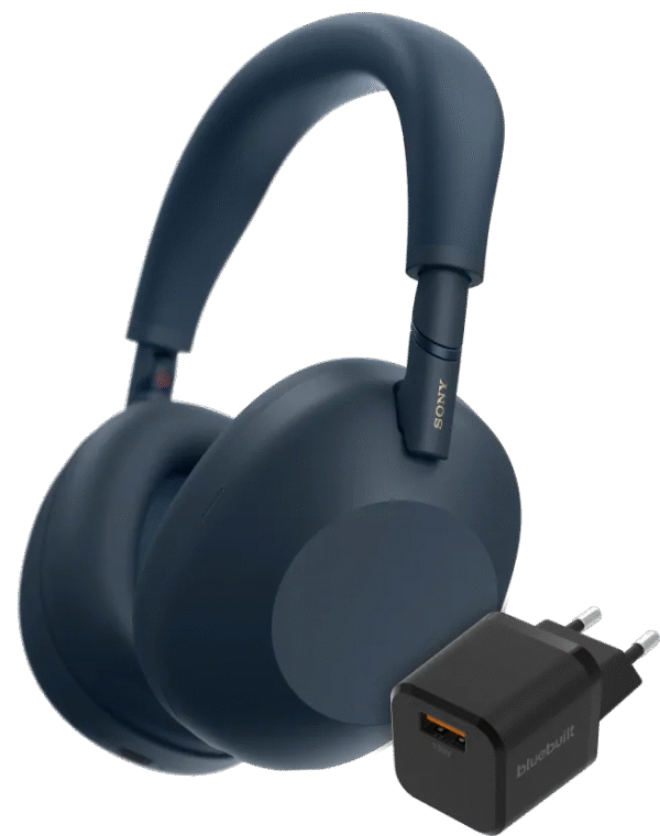 Sony WH-1000XM6 Blauw + BlueBuilt Quick Charge Oplader (6151123451430)