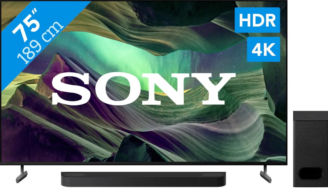 Sony Bravia KD-75X85L (2023) + Sony Bravia Theatre Bar 6 Zwart (6151122230210)