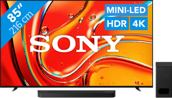 Sony 85" Bravia 7 4K QLED XR Mini-LED (2024) + Sony Bravia Theatre Bar 6 Noir (6151122235239)