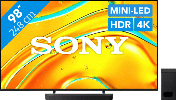 Sony Bravia 5 98" XR Mini-led (2025) + Sony Bravia Theatre Bar 6 Zwart (6151123440410)