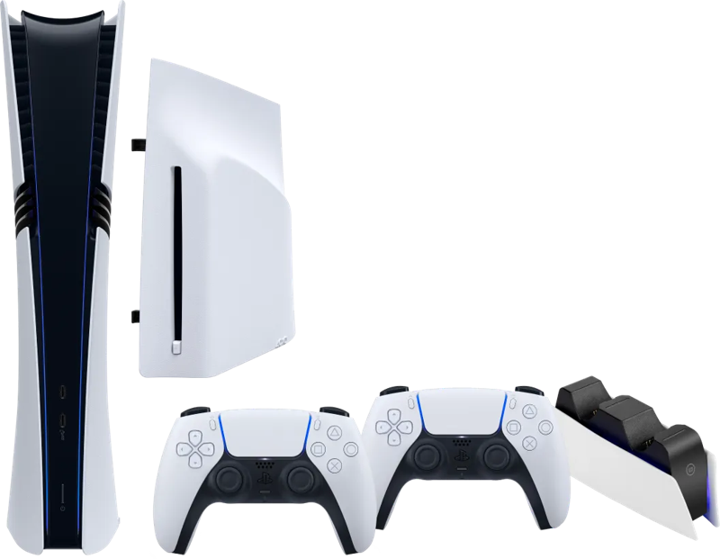 PlayStation 5 Pro + Disc Drive + Extra Controller Wit + Oplaadstation (6151117428448)