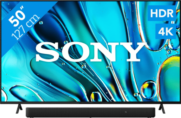 Sony Bravia 3 50" 4K Led (2025) + Sony HT-S2000 Zwart (6151123333385)