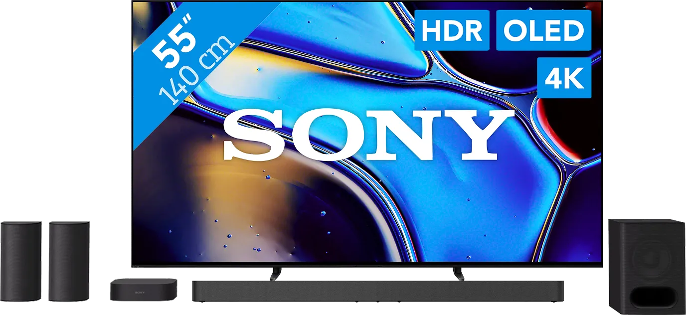 Sony 55" Bravia 8 OLED 4K (2024) + Sony Bravia Theatre System 6 Noir (6151129443484)
