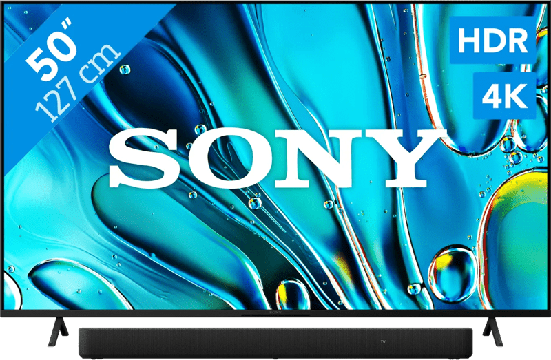 Sony Bravia 3 50" 4K Led (2025) + Sony HT-S2000 Zwart (6151123333385)