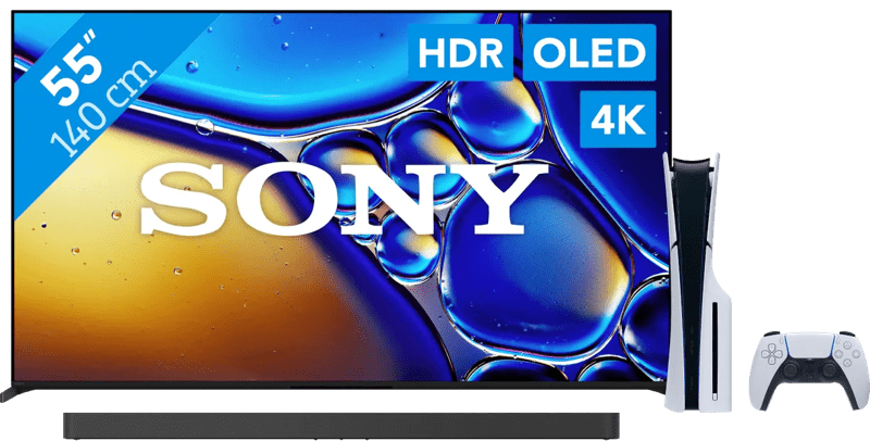 Sony 55" Bravia 8 II 4K QD-OLED + Sony Bravia Theatre Bar 9 Noir + PlayStation 5 (6151133442473)