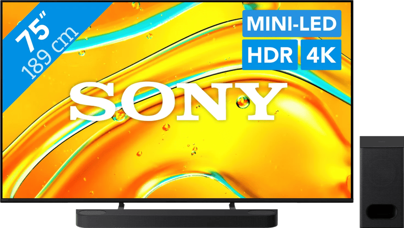 Sony Bravia 3 75" XR Mini-LED (2025) + Sony Bravia Theatre Bar 6 Noir (6151123419454)