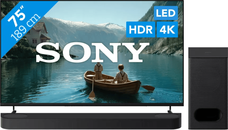 Sony Bravia 3 II Led 75" (2026) + Sony Bravia Theatre Bar 6 Zwart (6151153389383)