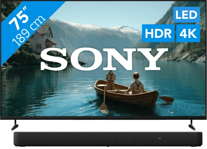 Sony Bravia 3 II Led 75" (2026) + Sony HT-S2000 Zwart (6151153324360)