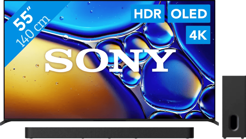 Sony Bravia 8 II 55" QD-OLED (2025) + Sony Bravia Theatre Bar 7 Noir (6151146369378)